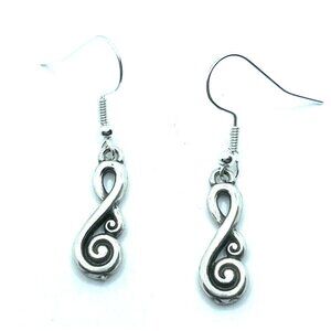 Brighton Signature Scroll Vivaldi Custom Silver Earrings